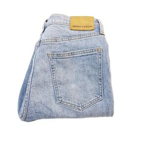 Denim Forum Light Wash Denim Jeans The Arlo High Rise Straight Size 28L